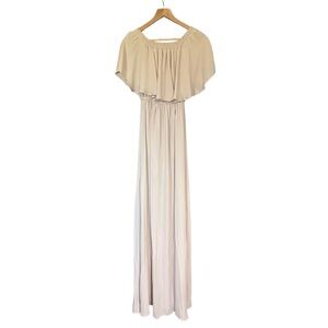 Show Me Your MuMu Cream Off-Shoulder Maxi Dress